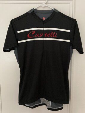 Castelli Cycling Short Sleeve Black Jersey NEVER USED